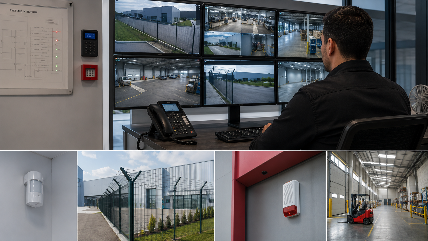 Protection intrusion pour site logistique