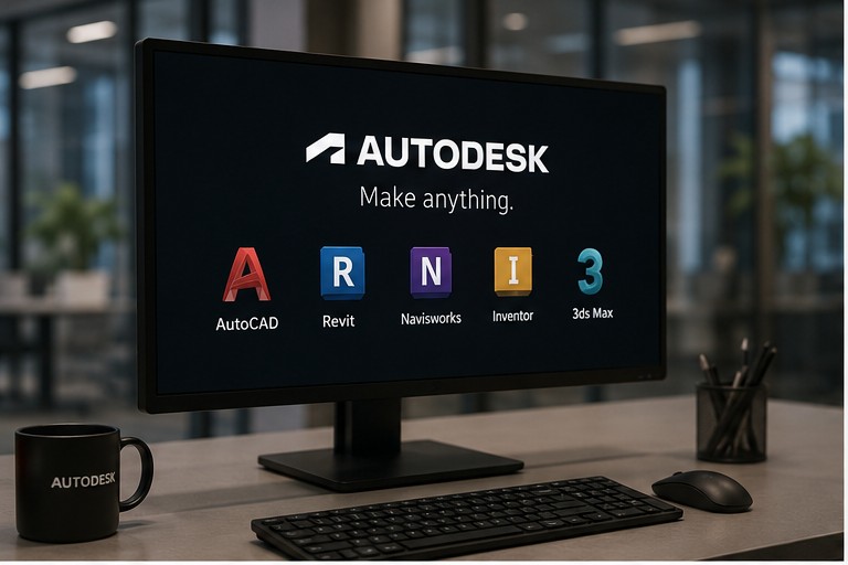 Logiciels professionnels Autodesk et Adobe